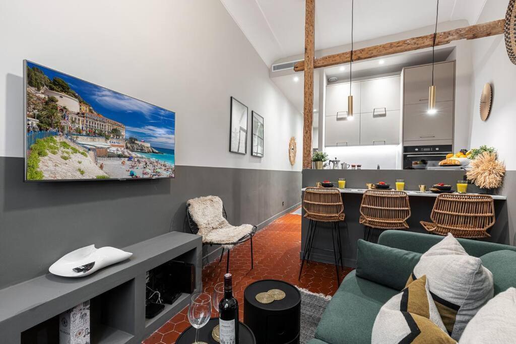 La Croix - Old Town Modern Apartment - 2 Bedrooms 尼斯 外观 照片